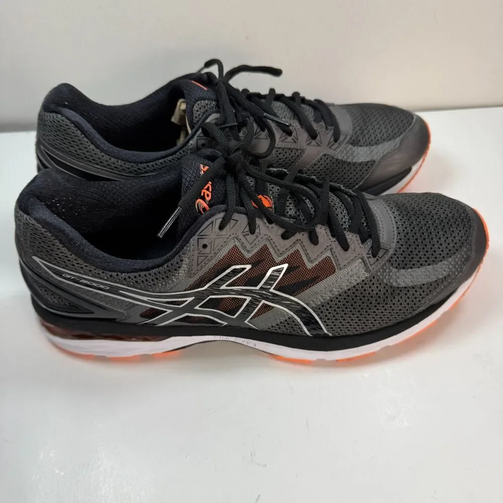 ASICS GT-2000 4 Running Sneakers Men’s Size 13 Black Orange T606N F450716 Shoes